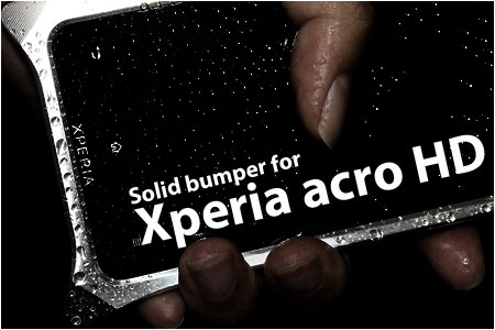 Xperia acro HD用ソリッドバンパー